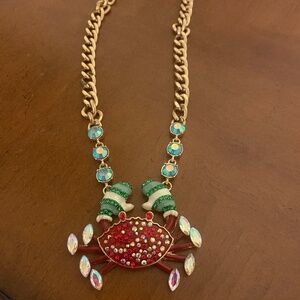 Betsey Johnson Crab Necklace
